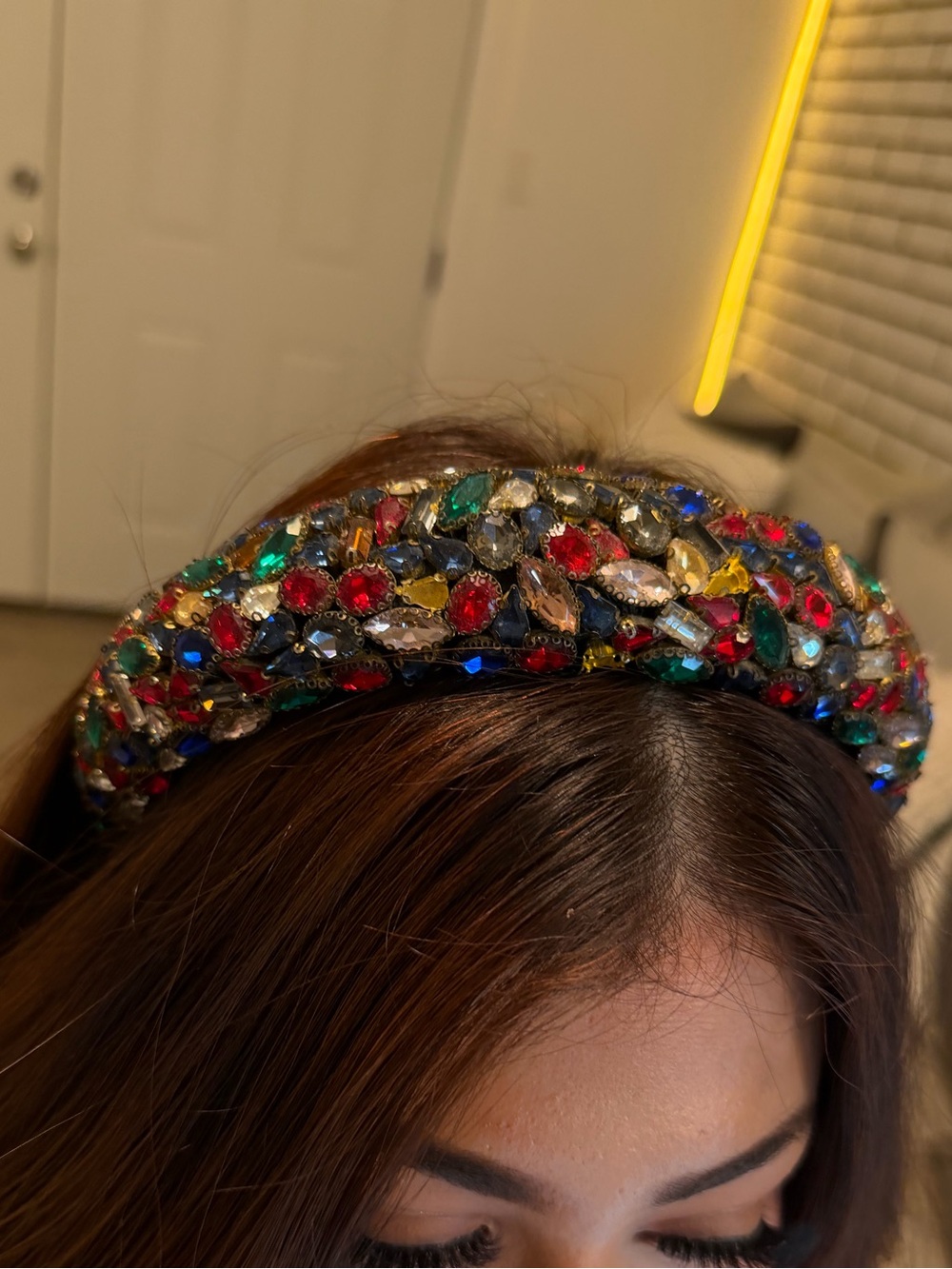 Embellished Multicolor Crystal Headband